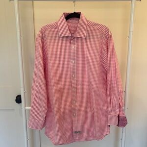 English Laundry Pink Checkered Button Down Shirt